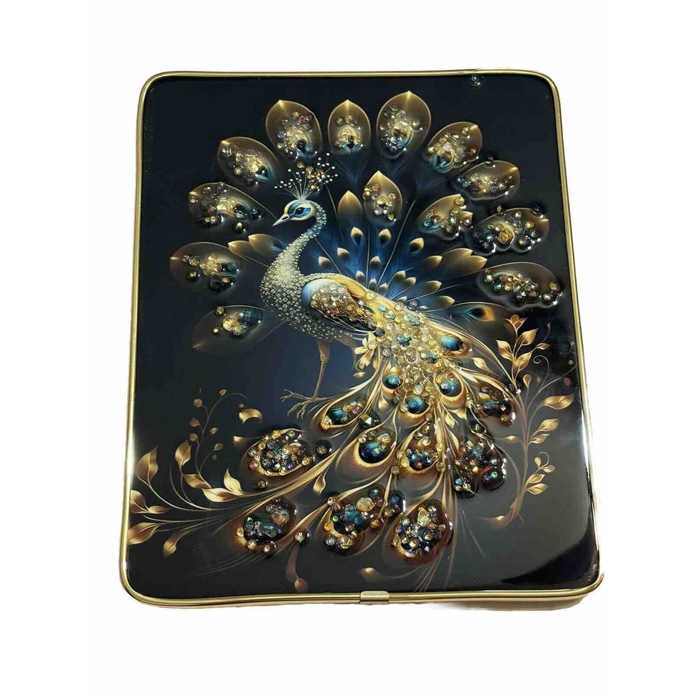 Peacock Granny’s Rhinestone Crystal Fine Art